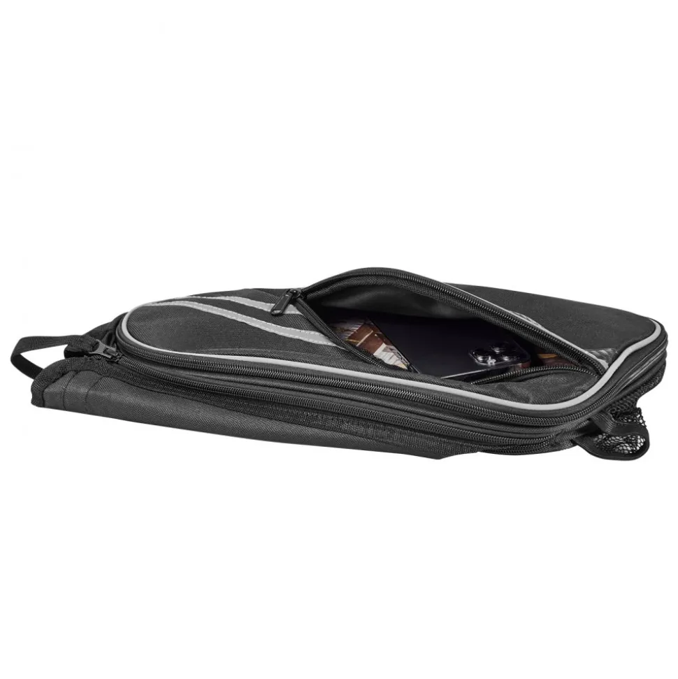 VEVOR Motorcycle Saddlebag, 30 L (15 L x 2) Large Capacity Side Saddle Bag with Waterproof Rain Cover and Straps, Compatible with Most Motorcycles, Outdoor Sports Motorbike Luggage Storage Bag, Black