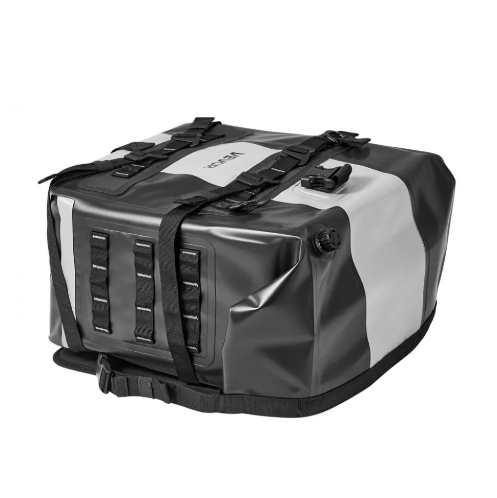 VEVOR Motorcycle Saddlebag, 56 L (28 L x 2) Large Capacity Side Saddle Bag Compatible with Most Motorcycles, Waterproof Fabric Outdoor Sports Motorbike Luggage Storage with Detachable Inner Bag, Black