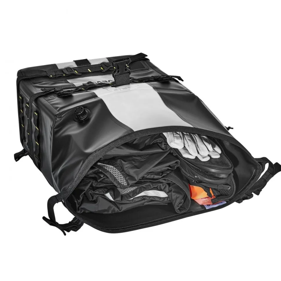 VEVOR Motorcycle Saddlebag, 56 L (28 L x 2) Large Capacity Side Saddle Bag Compatible with Most Motorcycles, Waterproof Fabric Outdoor Sports Motorbike Luggage Storage with Detachable Inner Bag, Black