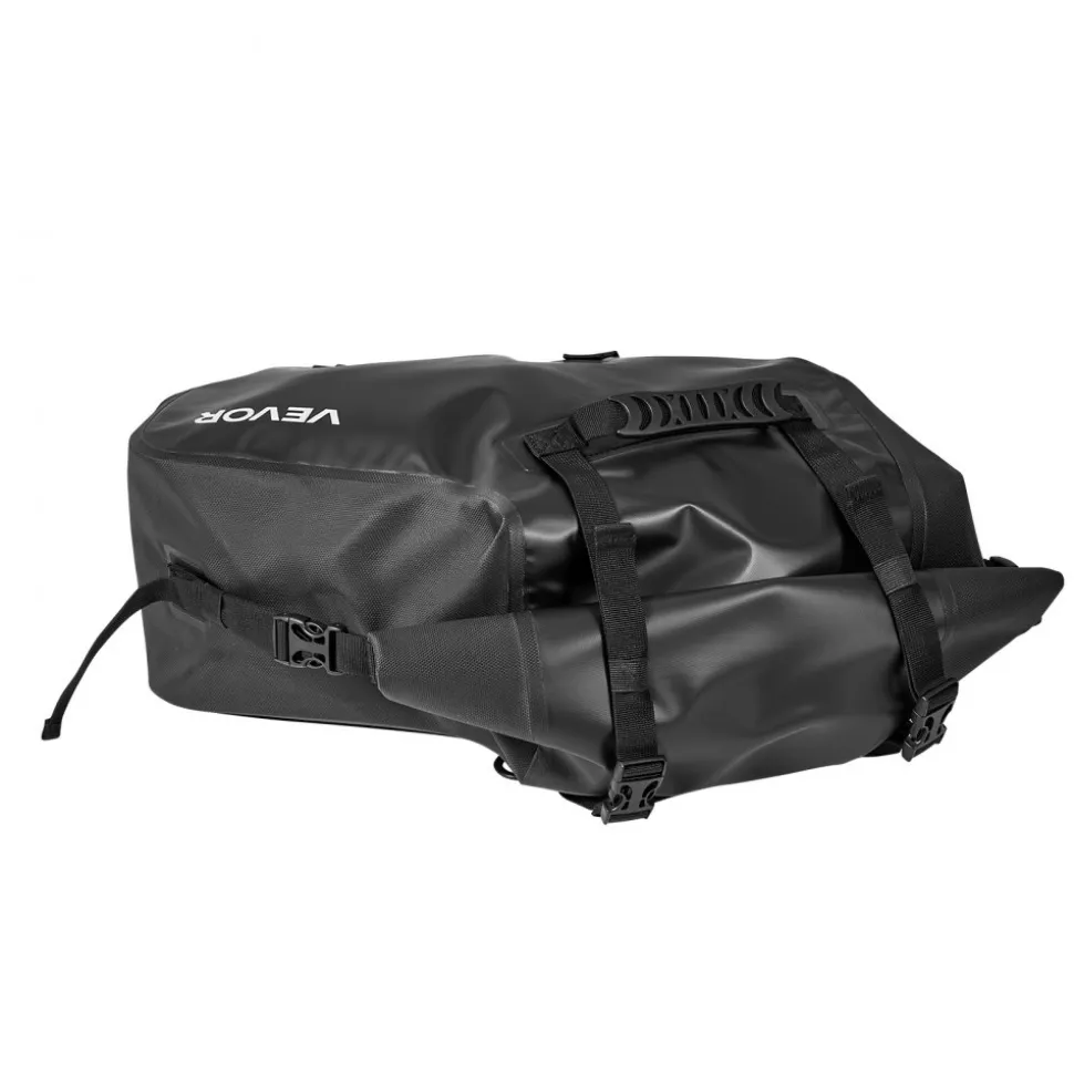 VEVOR Motorcycle Saddlebags, 28 L (14 L x 2) Large Capacity Side Saddle Bags Compatible with Most Motorcycles, Waterproof Outdoor Sports Motorbike Luggage Storage Shoulder Bag with Bottom Strap, Black
