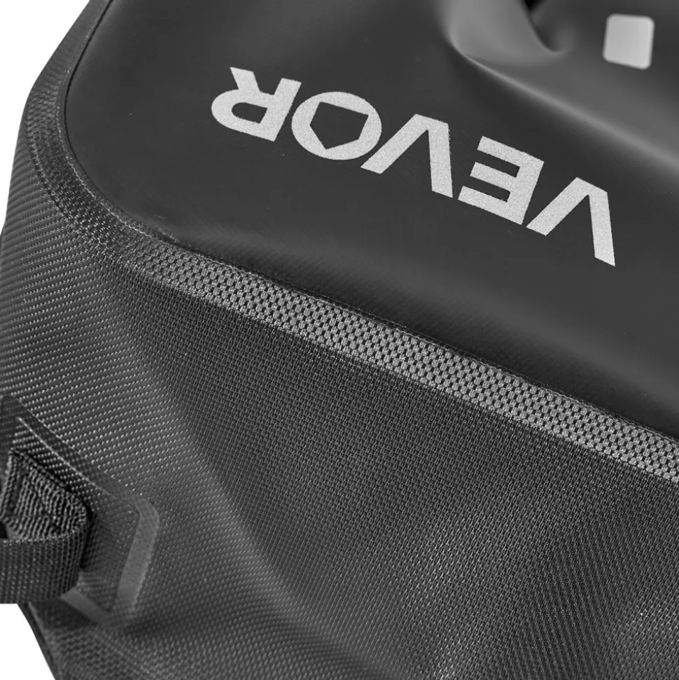 VEVOR Motorcycle Saddlebags, 28 L (14 L x 2) Large Capacity Side Saddle Bags Compatible with Most Motorcycles, Waterproof Outdoor Sports Motorbike Luggage Storage Shoulder Bag with Bottom Strap, Black