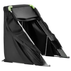 VEVOR Motorcycle Storage Shelter with Security Lock, 600D Oxford Flip-Up Garage Tent, Heavy-Duty All-Weather Motorcycle Cover with Ventilation Windows, 110 x 43 x 63 in Outdoor Vehicle Shelter, Black