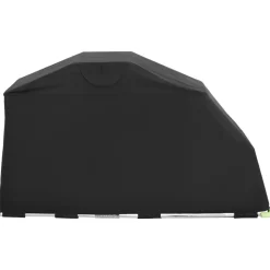 VEVOR Motorcycle Storage Shelter with Security Lock, 600D Oxford Flip-Up Garage Tent, Heavy-Duty All-Weather Motorcycle Cover with Ventilation Windows, 110 x 43 x 63 in Outdoor Vehicle Shelter, Black