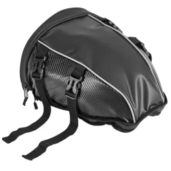VEVOR Motorcycle Tail Bag, 30 L Motorcycle Rear Seat Bag with Waterproof Rain Cover, Outdoor Sports Motorbike Luggage Storage Trunk Rack Backpack with Shoulder Straps, Universal Fit Rear Racks, Black