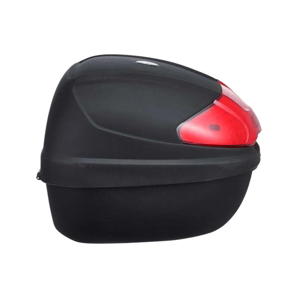 VEVOR Motorcycle Top Case, Universal Durable PP Material Motorbike Tail Box with Reflective Panel, 62L Waterproof Detachable Motorcycle Top Box with Multi-Hole Base, Fit for 99% of Motorcycle Frames