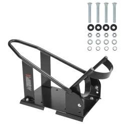 VEVOR Motorcycle Wheel Chock, 1800 lbs Capacity Wheel Cradle Holder, Heavy-duty Steel Motorcycle Front Wheel Stand with 3 Adjustable Holes, For 15