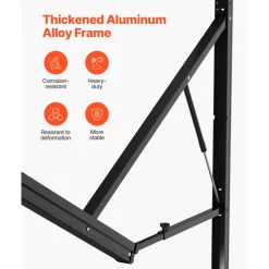 VEVOR Motorized RV Awning Complete Kit, 18' Retractable Awning with Aluminum Alloy Frame, Outdoor Trailer Awning, Fit for Most RVs(Black Fade)