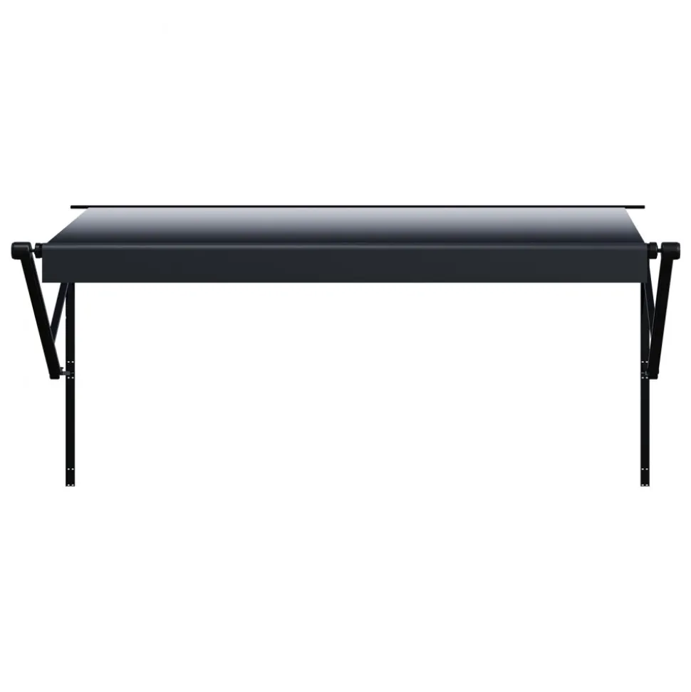 VEVOR Motorized RV Awning Complete Kit, 18' Retractable Awning with Aluminum Alloy Frame, Outdoor Trailer Awning, Fit for Most RVs(Black Fade)