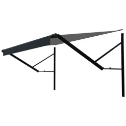 VEVOR Motorized RV Awning Complete Kit, 18' Retractable Awning with Aluminum Alloy Frame, Outdoor Trailer Awning, Fit for Most RVs(Black Fade)