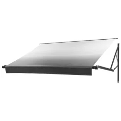 VEVOR Motorized RV Awning Complete Kit, 20.06FT Electric Retractable RV Awning with Aluminum Alloy Frame & Waterproof Fabric, Outdoor Camping Trailer Awnings Fit Most RVs (20FT Type, Gradient Black)