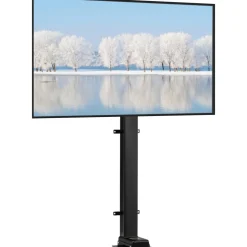VEVOR Motorized TV Lift with Swivel, Adjustable Height 28.74-68.11 Inch for 32-70 Inch TVs, Remote Controlled, 154 Lbs Capacity, Manual Left/Right Swivel 30°