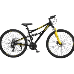 VEVOR Mountain Bike, 29 inch MTB Bicycle with Full Dual Suspension, 24 Speeds Twist Shifting, Comfort Saddle, Dual Disc Brakes, Aluminum Alloy Frame, Adult Sport Cycling Bicycle for Men Women Trail Snow