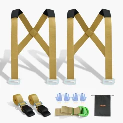 VEVOR Moving Straps, 2-Person Lifting and Moving System with 2 Harness Straps, 2 Load-bearing Straps & 1 Handheld Strap, Adjustable Lifting Shoulder Straps Move Furniture Appliances Mattresses