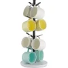 VEVOR Mug Holder Tree with Marble Base, 8 Hooks Coffee Cup Holder for Counter, Carbon Steel Mug Tree Cup Rack Stand, Upgraded Coffee Cup Tree for Coffee Bar Kitchen Home Organizer (Matte Black)