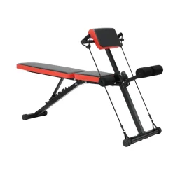 VEVOR Multi-Functional Weight Bench for Full Body Workout, Roman Chair Hyperextension Bench, 770 lbs Adjustable & Foldable Equipment for Back Arm Core Ab Workout, Sit Up Exercise Machine for Home Gym