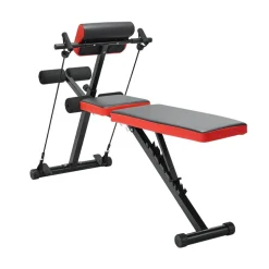 VEVOR Multi-Functional Weight Bench for Full Body Workout, Roman Chair Hyperextension Bench, 770 lbs Adjustable & Foldable Equipment for Back Arm Core Ab Workout, Sit Up Exercise Machine for Home Gym