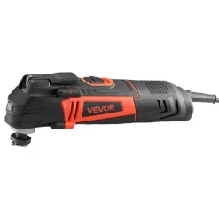 VEVOR Multitool Oscillating Tool, 3Amps Corded Oscillating Multi Tool with 6 Variable Speeds 15000 - 22000 OPM, 3.2° Oscillating Angle, 13PCS Saw Accessories, LED Work Light & Tool Bag