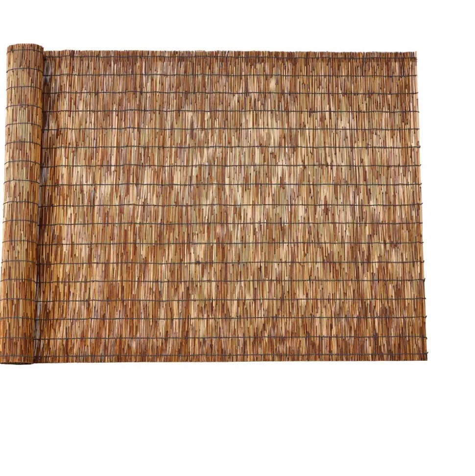 VEVOR Natural Reed Fencing, 4 ft x 16.4 ft, Decorative Natural Reed Fencing Roll, Decorative Fence for Backyard Divider, Privacy Screen Panel Curtain for Balcony Patio Garden Backyard Outdoor, Brown