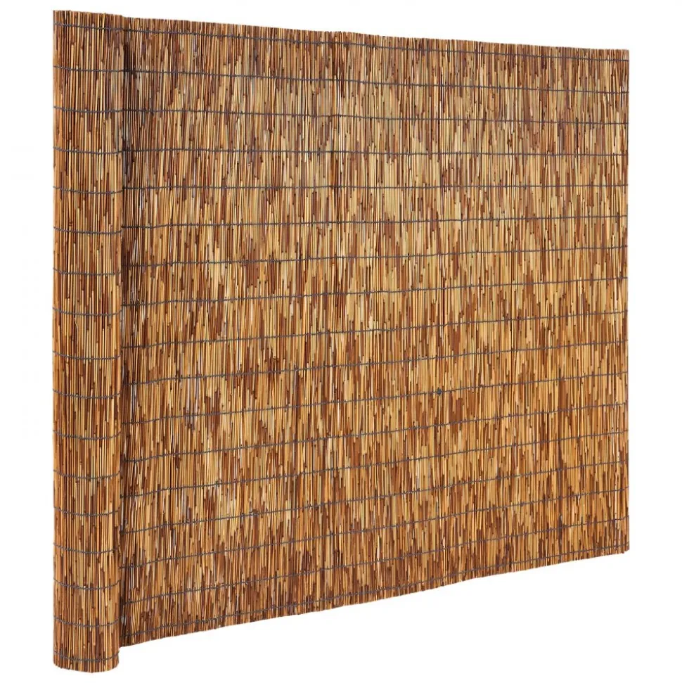 VEVOR Natural Reed Fencing, 4 ft x 16.4 ft, Decorative Natural Reed Fencing Roll, Decorative Fence for Backyard Divider, Privacy Screen Panel Curtain for Balcony Patio Garden Backyard Outdoor, Brown