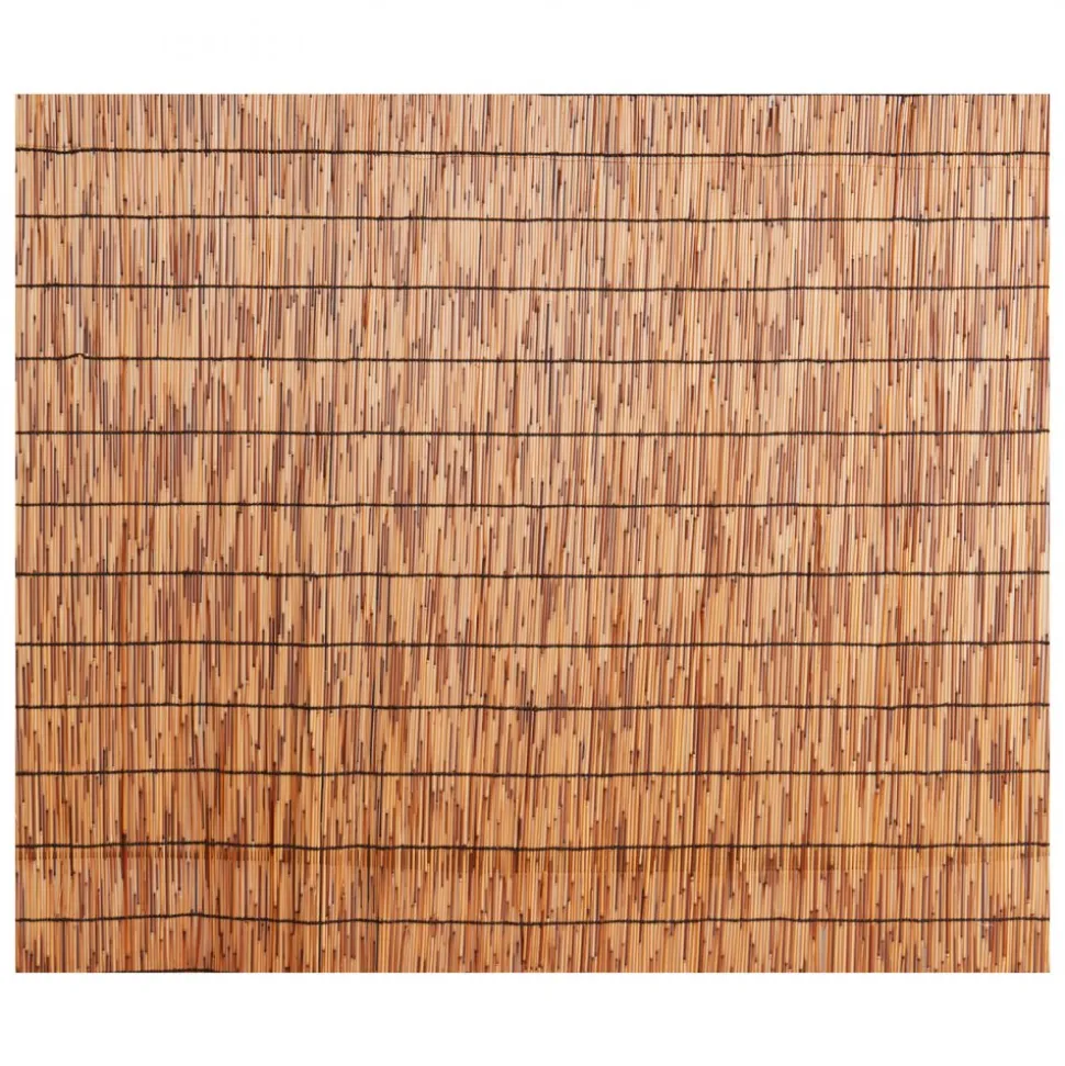 VEVOR Natural Reed Fencing, 5.5 ft x 16.4 ft, Reed Screen Curtain Balcony Reed Fence Roll for Outdoor Backyard Patio, Decorative Fence for Backyard Garden Fencing Divider, Privacy Screen Panel, Brown