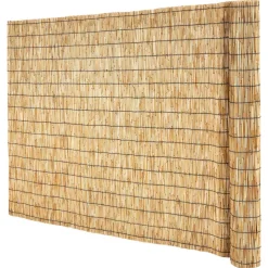 VEVOR Natural Reed Fencing, 4 ft x 16.4 ft, 2 Pack Decorative Natural Reed Fencing Roll, Decorative Fence for Backyard Divider, Privacy Screen Panel Curtain for Balcony Patio Garden Backyard Outdoor