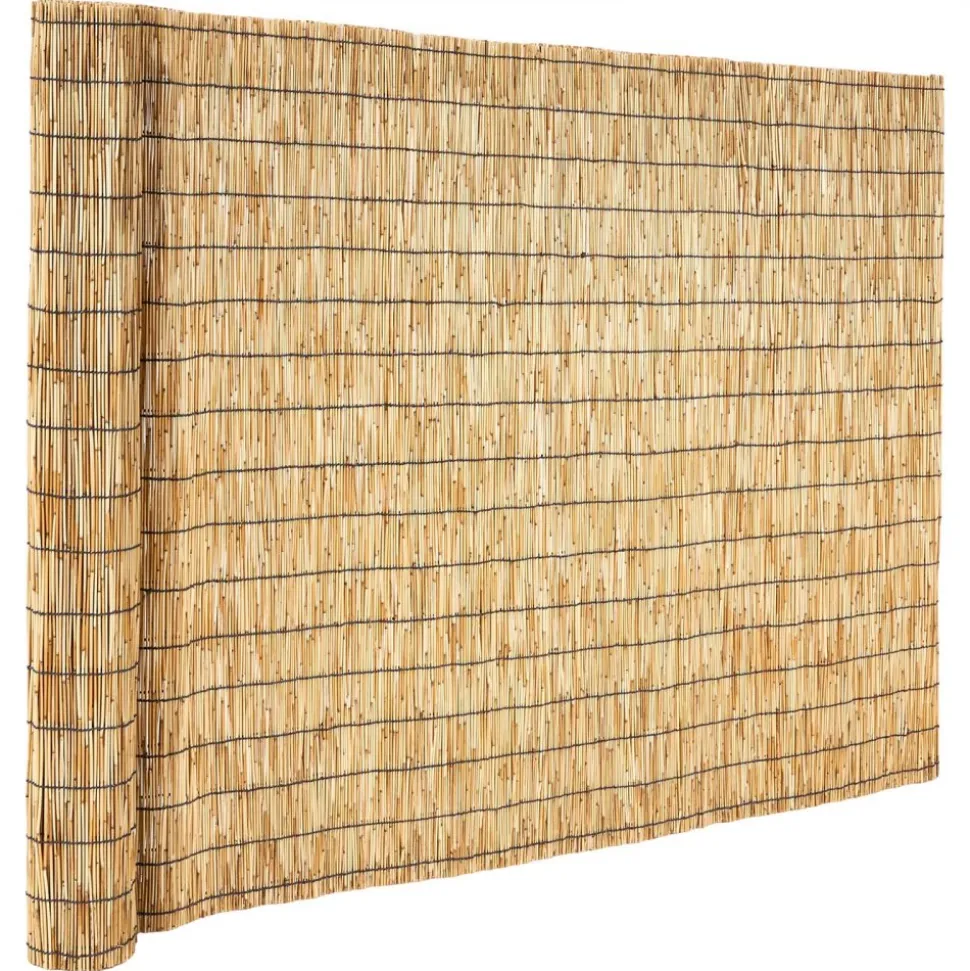 VEVOR Natural Reed Fencing, 4 ft x 16.4 ft, 2 Pack Decorative Natural Reed Fencing Roll, Decorative Fence for Backyard Divider, Privacy Screen Panel Curtain for Balcony Patio Garden Backyard Outdoor