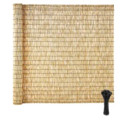 VEVOR Natural Reed Fencing, 5.58 x 16.4 ft, Decorative Natural Reed Fencing Roll, Decorative Fence for Backyard Garden Divider, Privacy Screen Panel Curtain for Balcony Patio Garden Backyard Outdoor