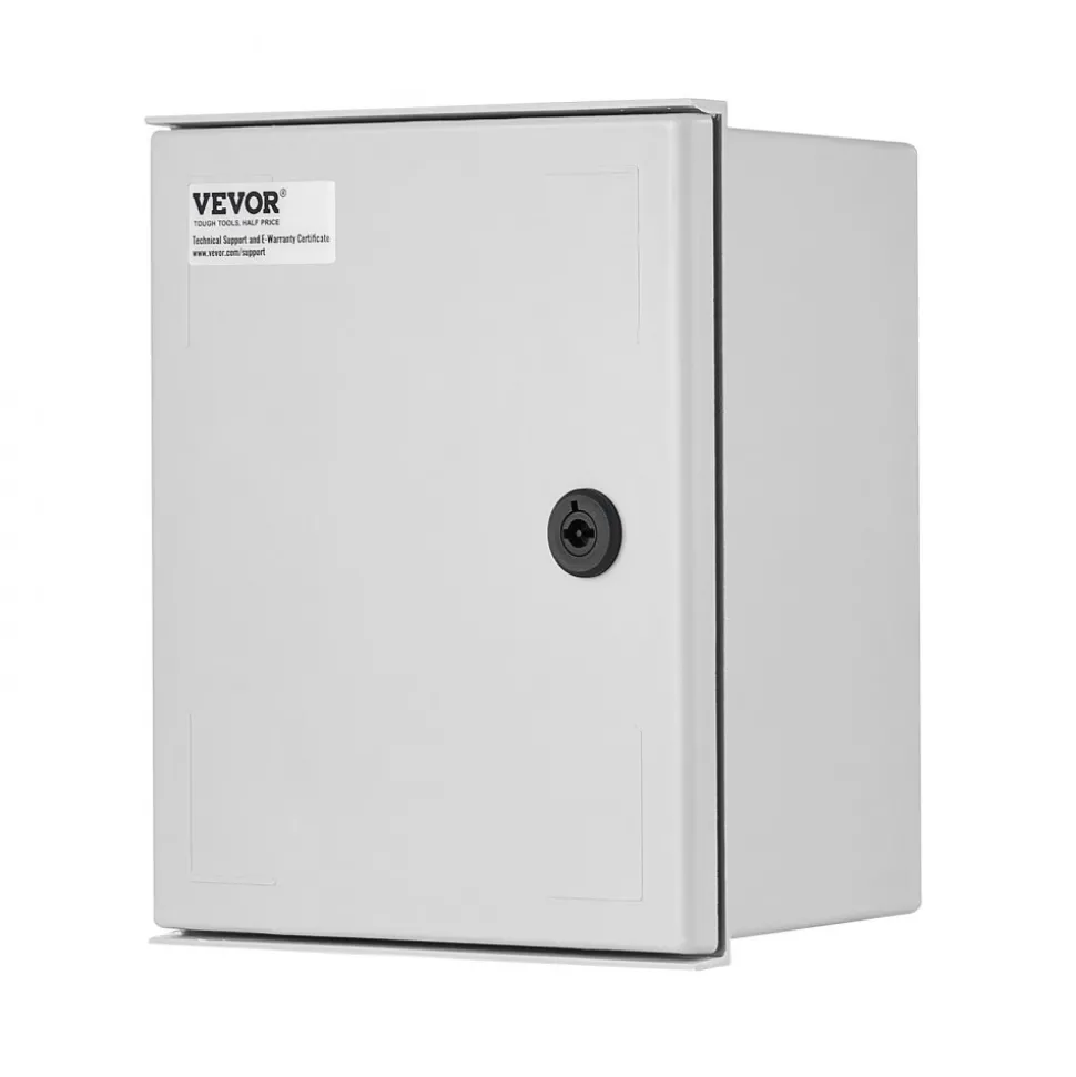 VEVOR NEMA Electric Box, 12x10x6'' NEMA 4X Fiberglass Electric Enclosure, IP66 Water & Dust Resistant, Suitable for Both Outdoor & Indoor Use, Includes Mounting Plate (30x25x14 cm)