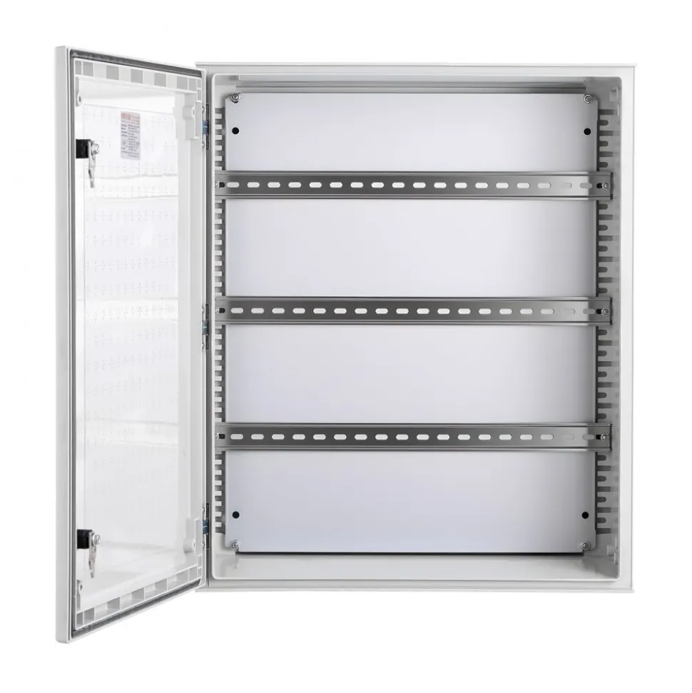 VEVOR NEMA Enclosure, 20 x 16 x 8 inches, NEMA 4X Fiberglass Steel Electrical Box, IP66 Waterproof & Dustproof Hinged Junction Box for Outdoor Indoor Use, with Mounting Plate(50x40x20 cm))