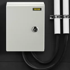 VEVOR NEMA Metal Case, 10 x 8 x 6'' NEMA 4X Metal Electric Enclosure, IP66 Water & Dust Resistant, Suitable for Both Outdoor & Indoor Use, Includes Mounting Plate