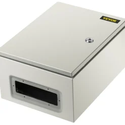 VEVOR NEMA Steel Case, Dimensions 16x12x8 inches, NEMA 4X Steel Electric Enclosure, IP66 Rated for Water and Dust Resistance, Suitable for Both Outdoor and Indoor Use, Includes Mounting Plate