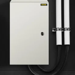 VEVOR NEMA Steel Enclosure, 20 x 12 x 10'' NEMA 4X Steel Electrical Box, IP66 Waterproof & Dustproof, Outdoor/Indoor Electrical Junction Box, with Mounting Plate