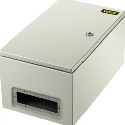 VEVOR NEMA Steel Enclosure, 20 x 12 x 10'' NEMA 4X Steel Electrical Box, IP66 Waterproof & Dustproof, Outdoor/Indoor Electrical Junction Box, with Mounting Plate