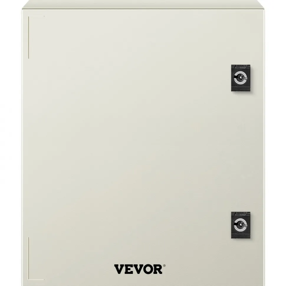 VEVOR NEMA Steel Enclosure, 16 x 12 x 8'' NEMA 4X Fiberglass Electrical Box, IP66 Waterproof & Dustproof, Outdoor/Indoor Electrical Junction Box, with Mounting Plate(40 x 30 x 20 cm)
