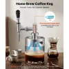 VEVOR Nitro Cold Brew Coffee Maker 68 oz Nitrogen Dispenser System, Home Brew Coffee Keg, Portable Nitrogen Infuser with Dispenser and Pressure Relieving Valve, Gift for Coffee Lovers
