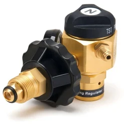 VEVOR Nitrogen Purging Regulator, Nitrogen Purge Control Valve with 500PSI Test Pressure, 4-Position Flow Control (TST/PRG/BRZ/OFF) for Brazing, Pipeline Purging, Leak Checking & Pressure Testing