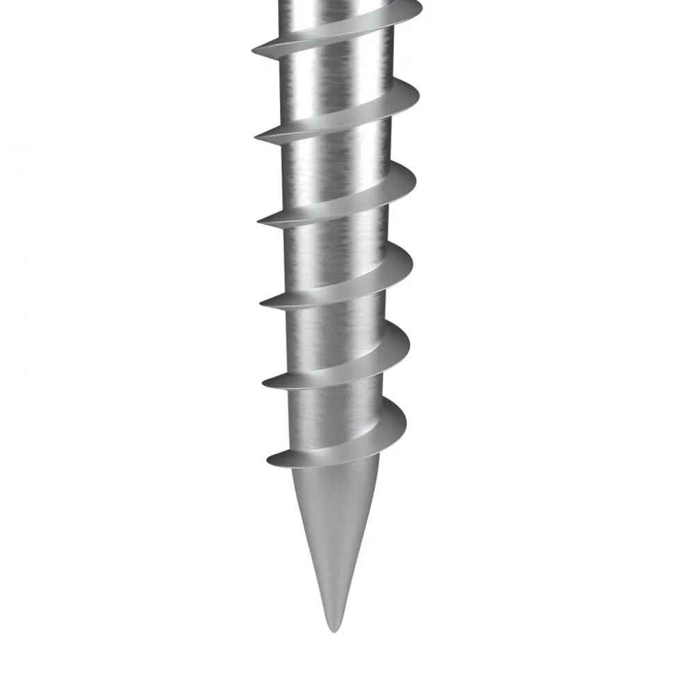 VEVOR No Dig Ground Anchor, 1 Pack 3.94 x 2.76 x 27.56 in DIY Screw in Post Stake, Includes 6 Lag Bolts & a Rebar, U-Shape Heavy Duty Steel Post Holder, Great for Mailbox Posts and Fence Posts
