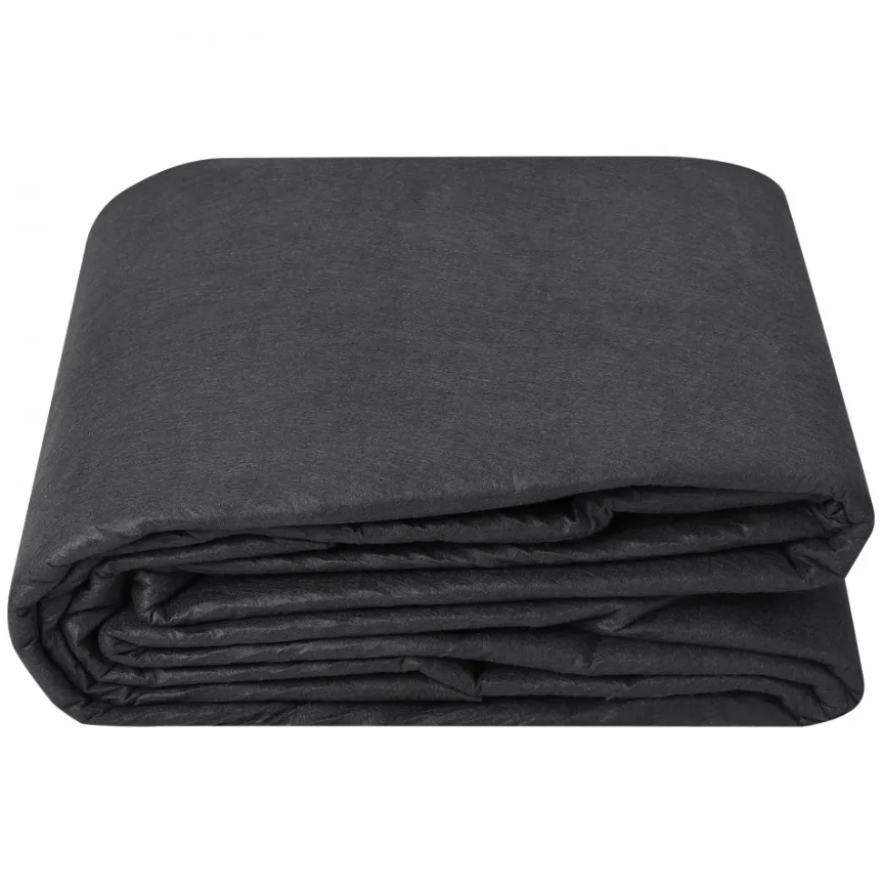 VEVOR Non Woven Geotextile Fabric Under Gravel, 10x100FT 8OZ Driveway Fabric Landscape Fabric, Heavy Duty Weed Barrier Fabric, Ground Cover Weed Control Fabric, French Drains Drainage Fabric, Black