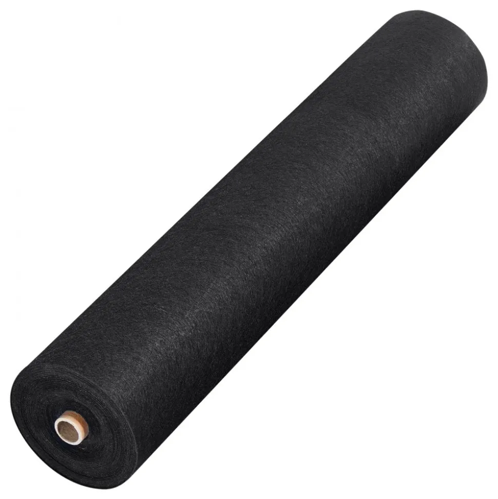 VEVOR Non Woven Geotextile Fabric Under Gravel, 6x100FT 8OZ Driveway Fabric Landscape Fabric, Heavy Duty Weed Barrier Fabric, Ground Cover Weed Control Fabric, French Drains Drainage Fabric, Black