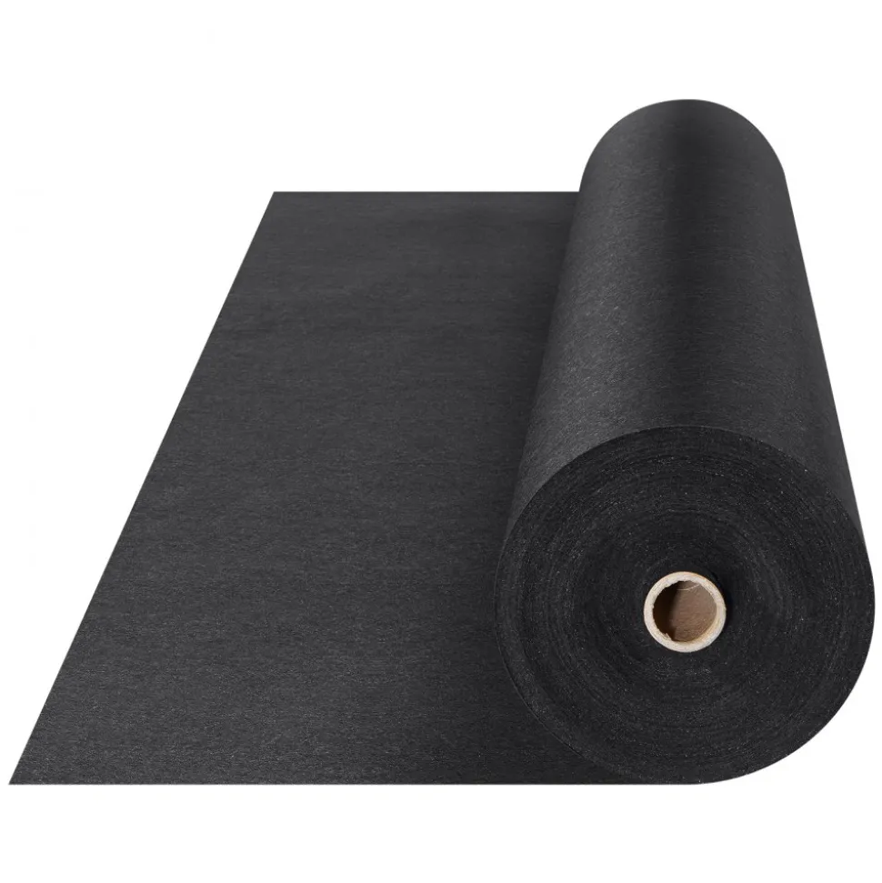 VEVOR Non Woven Geotextile Fabric Under Gravel, 6x100FT 8OZ Driveway Fabric Landscape Fabric, Heavy Duty Weed Barrier Fabric, Ground Cover Weed Control Fabric, French Drains Drainage Fabric, Black