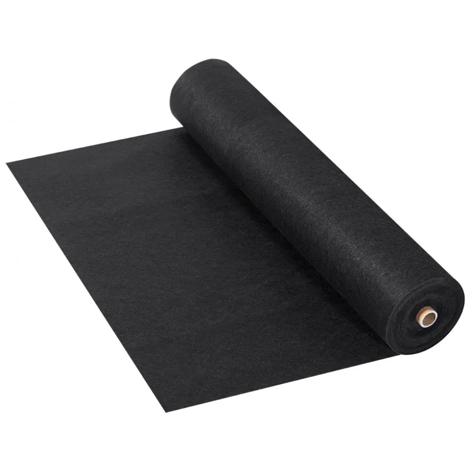 VEVOR Non Woven Geotextile Fabric Under Gravel, 6x100FT 8OZ Driveway Fabric Landscape Fabric, Heavy Duty Weed Barrier Fabric, Ground Cover Weed Control Fabric, French Drains Drainage Fabric, Black