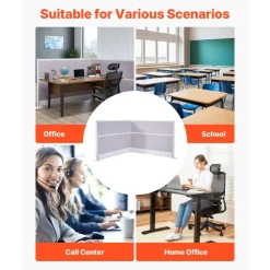 VEVOR Office Divider Privacy Partitions, 2-Pack, 72