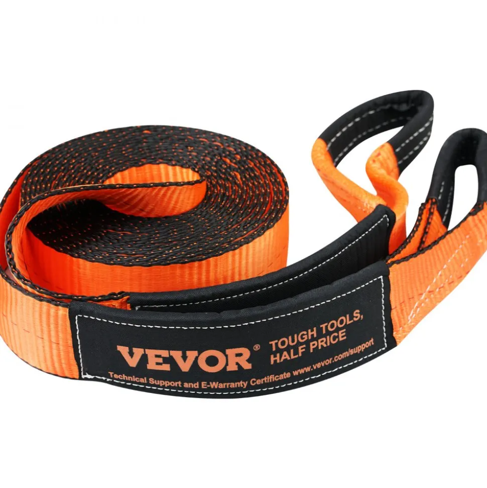 VEVOR Off-Road Recovery Kit, 3" x 30', Heavy Duty Winch Recovery Kit with 30000 lbs Tow Straps, 44092 lbs D-Ring Shackles, Shackle Receiver, Snatch Block Pulley, Gloves, Storage Bag for ATV Jeep Truck