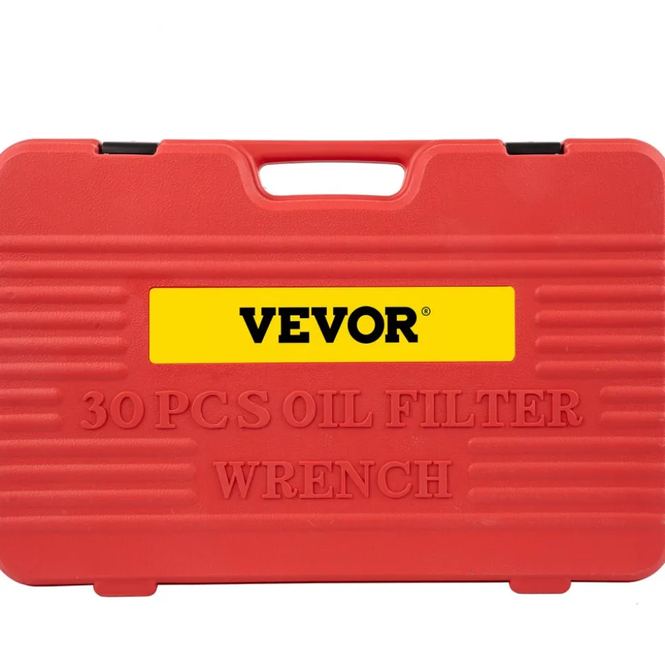 VEVOR Oil Filter Socket Set, 30 Pcs Oil Filter Wrench Set, Sturdy Steel Oil Filter Socket, 3/8" Oil Filter Socket, Low Profile Oil Filter Socket Set For Easy Access, Oil Filter Wrench Cap Set with Ca