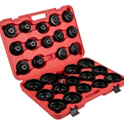 VEVOR Oil Filter Socket Set, 30 Pcs Oil Filter Wrench Set, Sturdy Steel Oil Filter Socket, 3/8