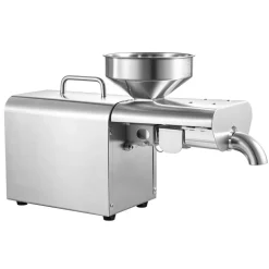 VEVOR Oil Press Machine, 8.27 LBS/H Capacity, 750W Oil Extractor Machine, Automatic Electric Oil Maker for Home Commercial Use, 122℉–572℉ Hot Pressing for Peanuts Sesames Soybeans Almonds