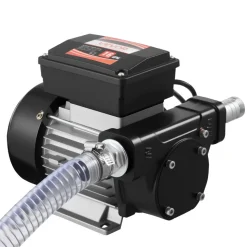 VEVOR Oil Transfer Pump 110V, 16 GPM 60 L/min, AC Electric Fuel Transfer Pump for Diesel Kerosene Biodiesel, 8 ft/2.4 m Max Suction Lift, 45 ft/13.7 m Max Lift, for Vehicles, Construction Sites, Farms