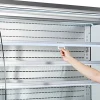 VEVOR Open Air Merchandiser, 7.5 cu. ft. 3-Tier Shelving Commercial Refrigerator, Grab and Go Fan Cooling Display Cooler, with LED Lighting, Night Curtain, Upright for Restaurants, Stores, Office