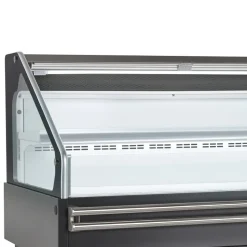 VEVOR Open Air Merchandiser, 4.6 cu. ft. Shelving Commercial Refrigerator, Grab and Go Fan Cooling Display Cooler, with LED Lighting, Night Curtain, Horizontal for Restaurants, Stores, Office