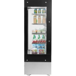 VEVOR Open Air Merchandiser, 4-Tier Shelving Commercial Refrigerator, Grab and Go Display Cooler Refrigerator with Air Curtain, LED Advertising Light, Fits for Restaurants, Stores, Office, 18.4cu.ft.